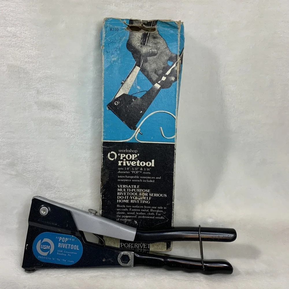 Vintage USM Corp Workshop Pop Rivetool Hand‎ Tool PRG412 For 1/8